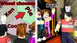 Letting the *WHEEL* choose WHO will go ALONE in the house | Phasmophobia Paranormica | Roblox