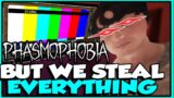 Phasmophobia but we steal legit EVERYTHING…. (Phasmophobia VR)