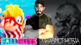 FALL GUYS/PHASMOPHOBIA Live Gameplay (Feat. VALOR GAMING) | Brocules