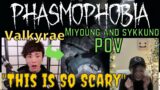 SYKKUNO is so scared, Less than MIYOUNG. Phasmophobia with Valkyrae, and hJune…