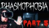 TWEAK + PEPP FACE AN ANGRY GHOST WHO DOESN'T LIKE LIGHTS | Phasmophobia Part 5 | VR HORROR GAME