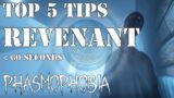 Top 5 tips when encountering a REVENANT | PHASMOPHOBIA #shorts