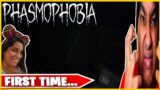 Playing  Phasmophobia First Time With Grey Ghost Reaction