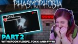 We Saw Ghost BUTT | Cahlaflour Phasmophobia with SpookyLoopz, Tokki and RyyFii (Part 2)