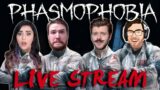 PHASMOPHOBIA | Halloween Spook-tacular LIVE STREAM | FT. Chawsey, JaWoodle, and 2LeftThumbs