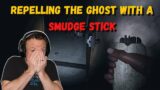 REPEL THE GHOST WITH A SMUDGE STICK WHILE IT'S CHASING SOMEONE – Phasmophobia