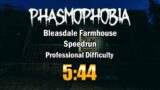 Phasmophobia Speedrun – Bleasdale Farmhouse (Professional Difficulty) – 5:44