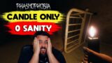 INSANE 0 Sanity Candle Challenge | Asylum Solo Pro | PHASMOPHOBIA