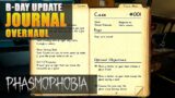 Phasmophobia Anniversary Update | JOURNAL OVERHAUL! | Patch Notes