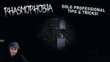 SOLO PROFESSIONAL + TIPS AND TRICKS With Heart Rate Monitor! (Level 115) | Phasmophobia