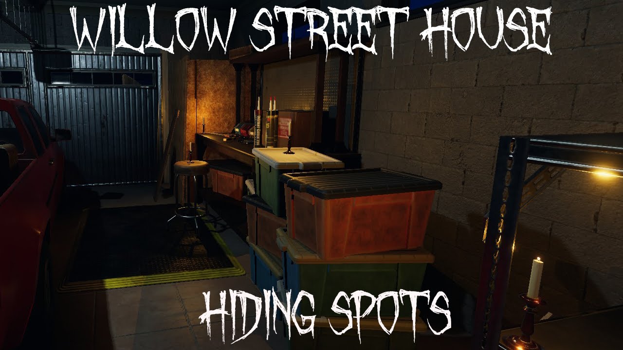 Hiding spots. Willow Street House Phasmophobia гостиная.