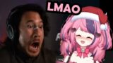 Ironmouse Reacts to Markiplier Freaking Out in Phasmophobia