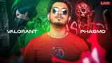 🔴 VALO 5 MAN RANKED & PHASMOPHOBIA👻!! 300K soon !