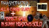 All 6 Cursed Objects In Sunny Meadows Solo Nightmare | Phasmophobia