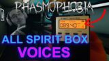 ALL NEW SPIRIT BOX VOICES! – Phasmophobia