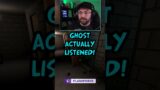 GHOST ACTUALLY LISTENED 😱 | Phasmophobia #shorts