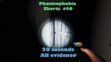 Phasmophobia | 3 evidence in 20 seconds | Speedrun #Shorts