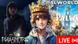 🔴 Famous ghost hunter of Phasmophobia and ASH of Palworld | Funny Live stream |