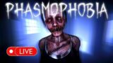 Hunting Ghosts in Phasmophobia LIVE"