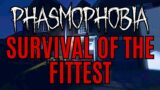 SURVIVAL OF THE FITTEST Weekly Challenge & Ghost Casino | Phasmophobia for beginners & all levels