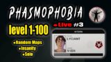 Day 3 – Phasmophobia Solo level 1-100 on Insanity