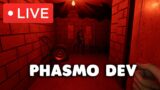 I am playing with the Phasmophobia Developer & Insym (Halloween 24)