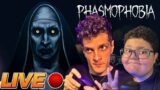(🔴LIVE)HALLOWEEN no Phasmophobia com oVirtuu e Ellie (Gameplay PT-BR) por Thamás Morelli #live