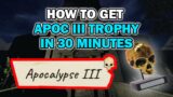 How To Get Apocalypse III Trophy In Under 30 Minutes #phasmaphobiagame  #phasmophobia #phasmo